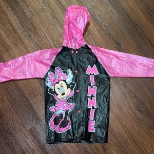 Minnie Mouse rain coat and umbrella set! BRAND NEW!!